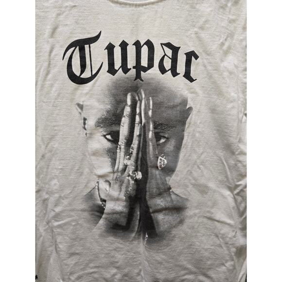 Tupac Shakur graphic Cross Colours short sleeve t-shirt medium - Picture 3 of 6